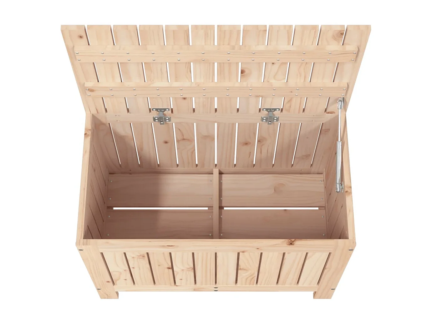 Baule da giardino 76x42,5x54 cm Legno di pino massiccio