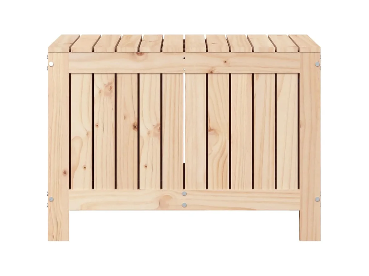 Boîte de rangement de jardin 76x42,5x54 cm Bois massif de pin