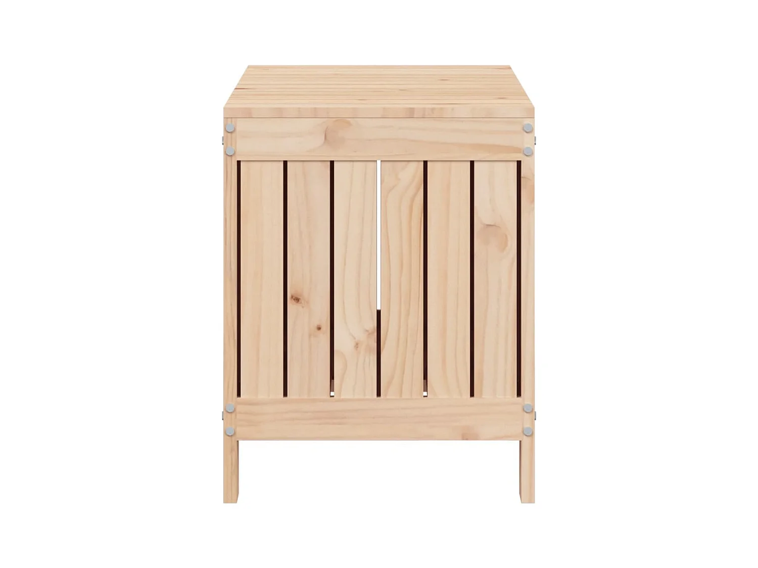 Boîte de rangement de jardin 76x42,5x54 cm Bois massif de pin