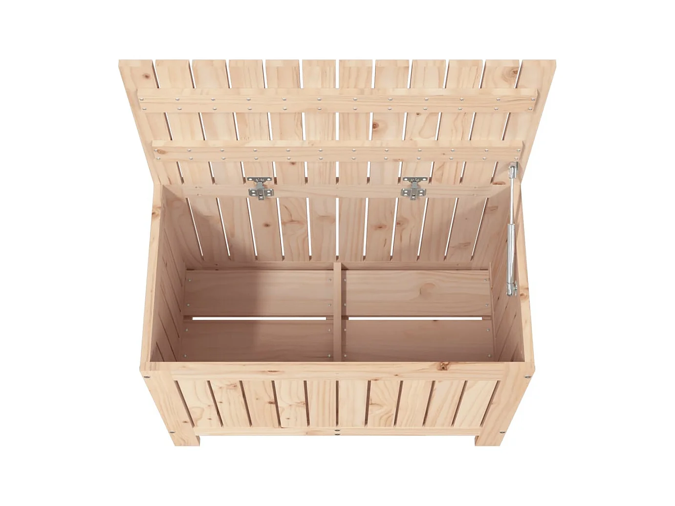 Boîte de rangement de jardin 76x42,5x54 cm Bois massif de pin