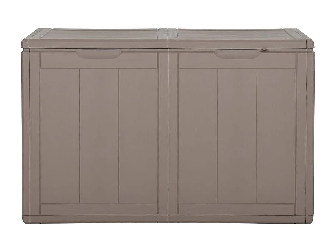 Garten-Aufbewahrungsbox 180 l, braun, PP-Rattan