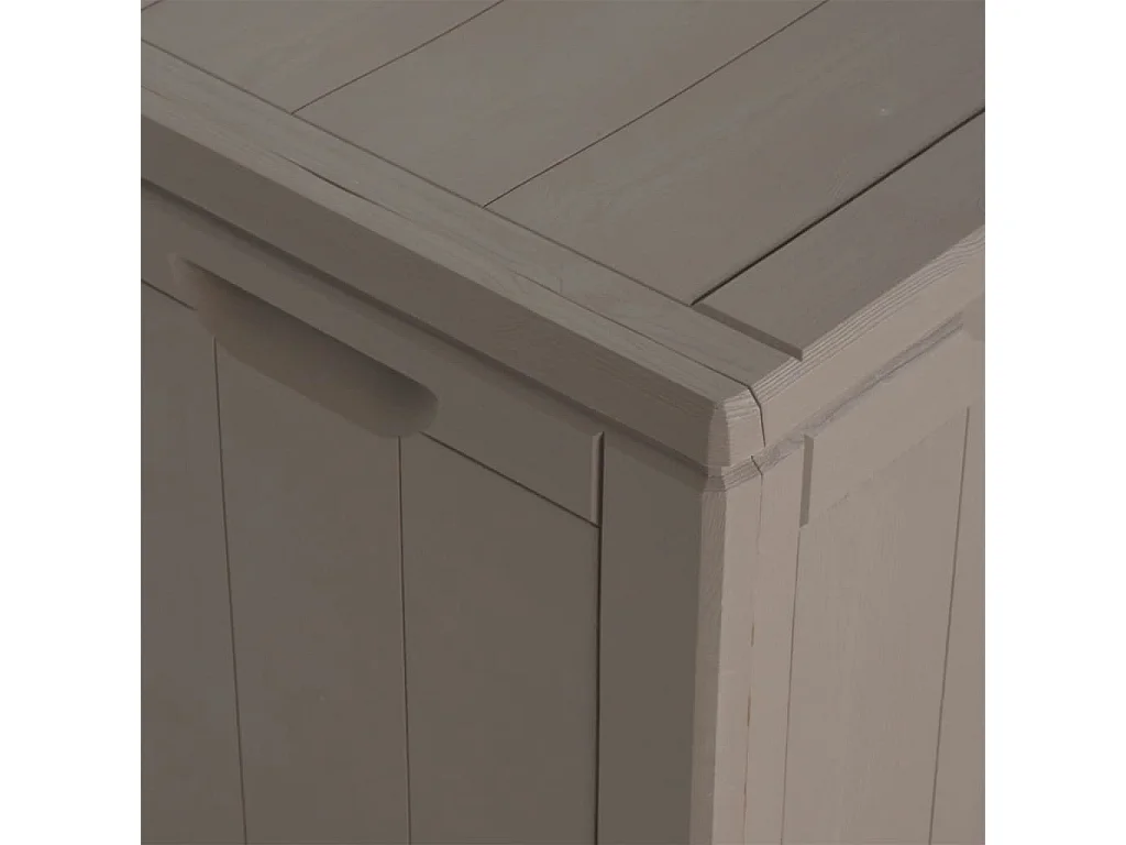 Garten-Aufbewahrungsbox 180 l, braun, PP-Rattan