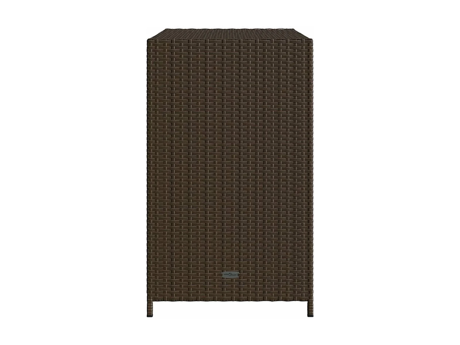 Armoire de rangement de jardin marron 83x45x76cm résine tressée