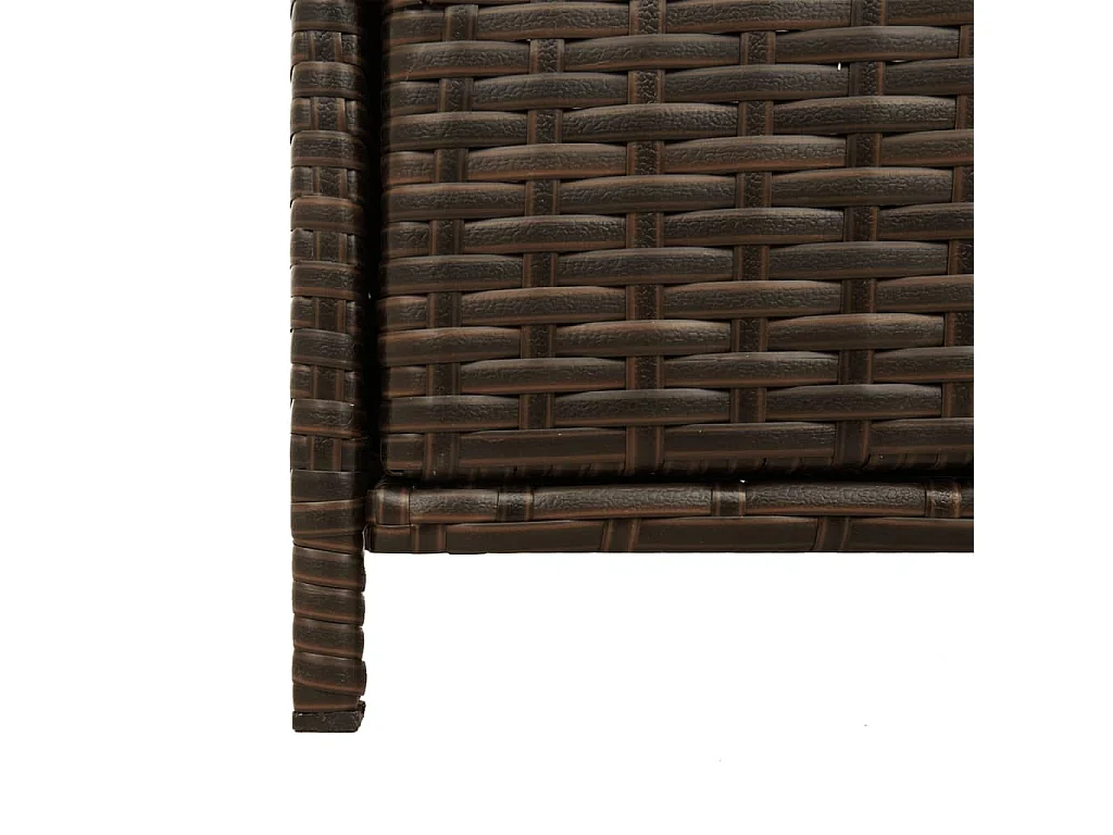 Armoire de rangement de jardin marron 83x45x76cm résine tressée