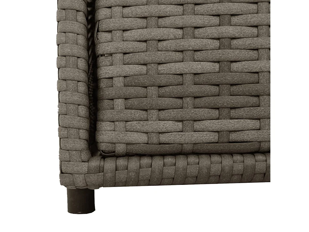 Armoire de rangement de jardin gris 55x59x69 cm résine tressée