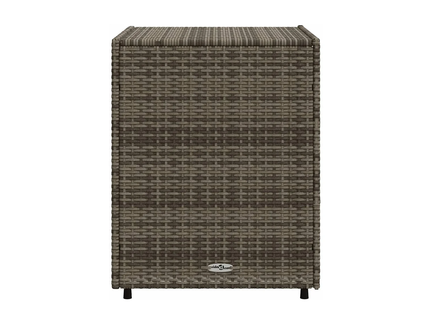 Armoire de rangement de jardin gris 55x59x69 cm résine tressée