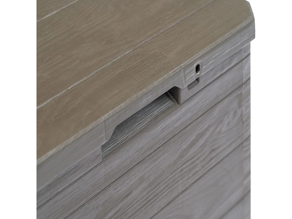 Caja de almacenamiento de jardín 90 L Marrón