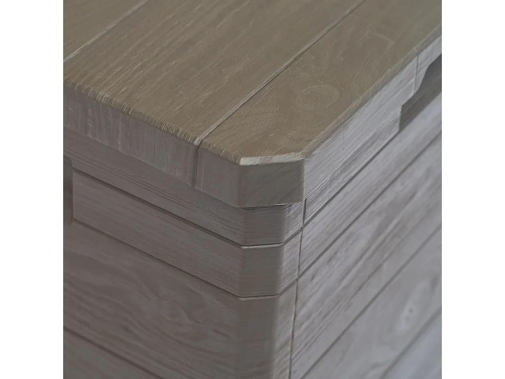 Caja de almacenamiento de jardín 90 L Marrón