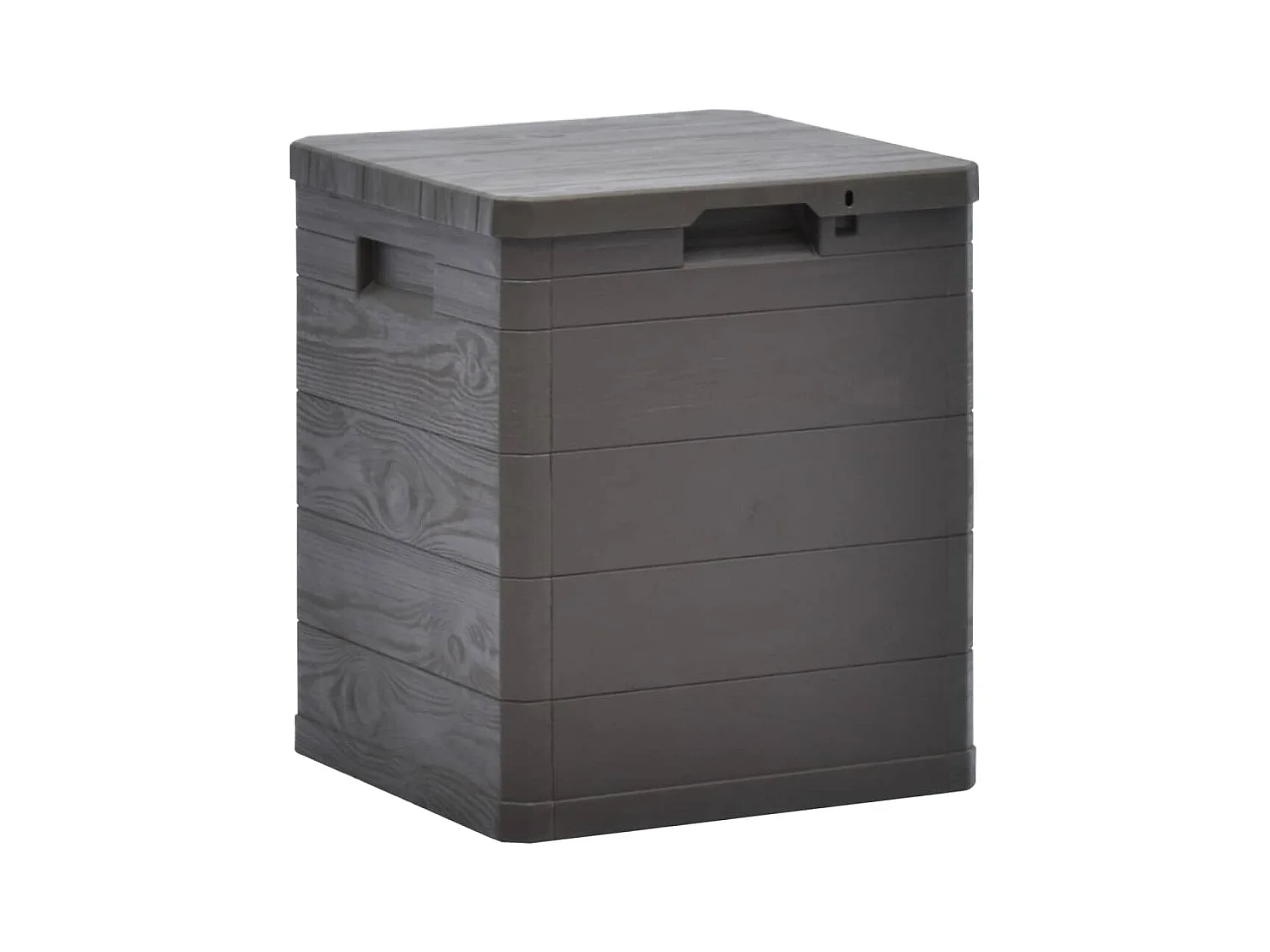 Boîte de rangement de jardin 90 L Marron