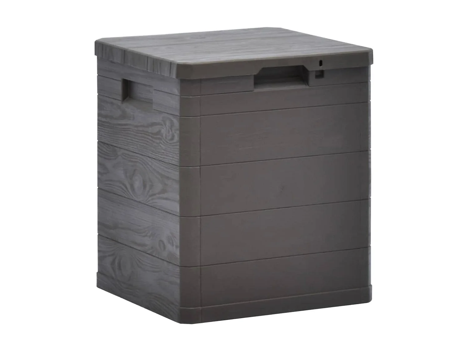 Boîte de rangement de jardin 90 L Marron