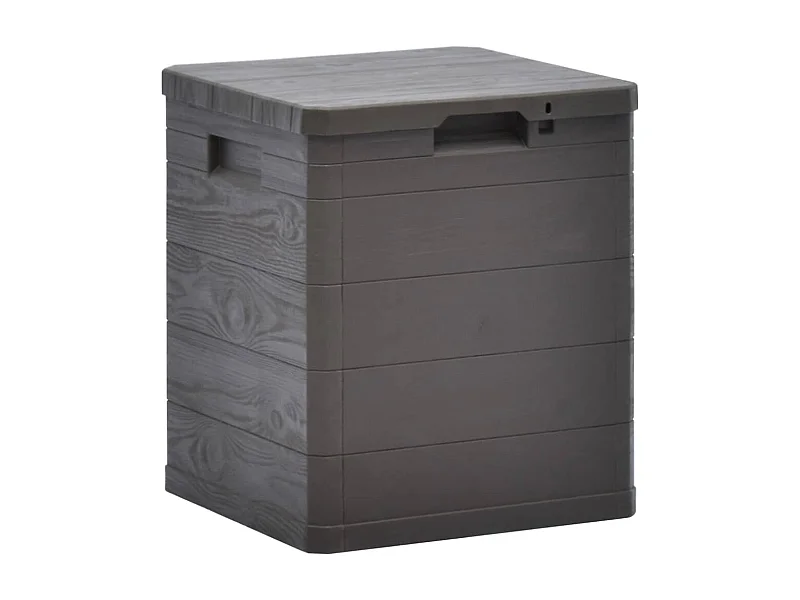 Boîte de rangement de jardin 90 L Marron