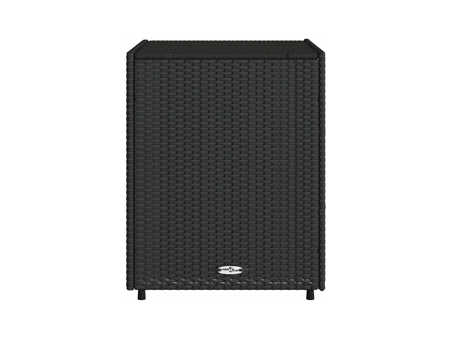 Zwarte tuinopbergkast 55x59x69 cm geweven hars