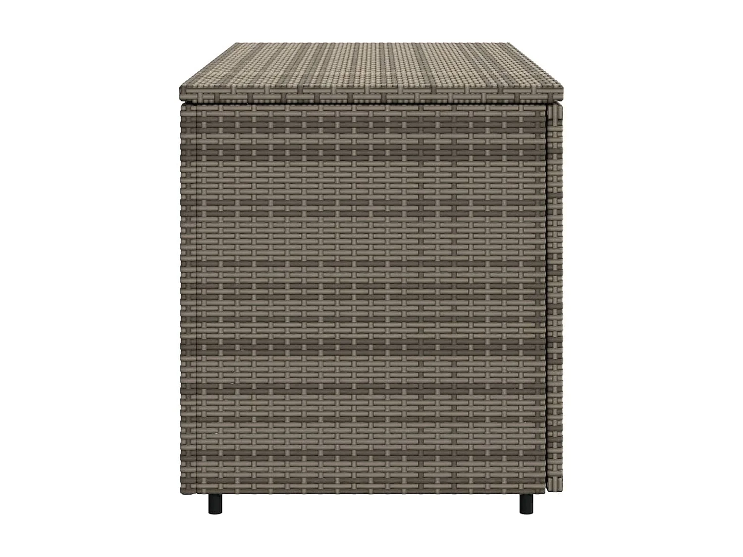 Armoire de rangement jardin gris 110x55x60,5 cm résine tressée