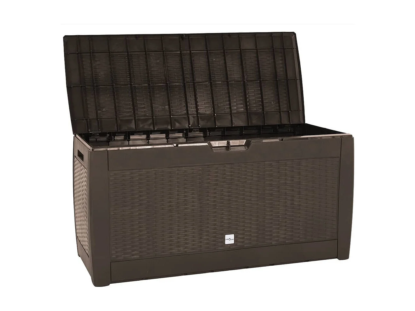 Garten-Aufbewahrungsbox Braun 119x48x60 cm Polypropylen