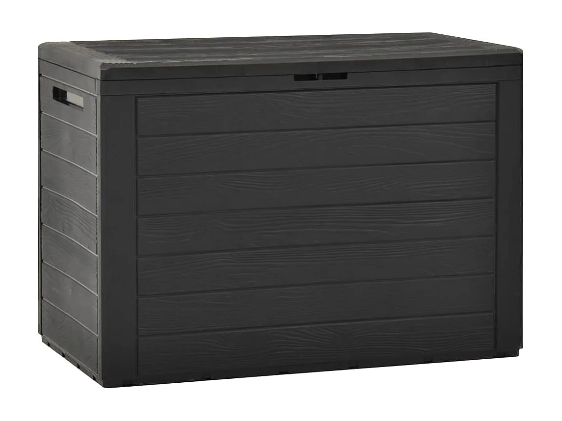 Boîte de rangement de jardin Anthracite 78x44x55 cm