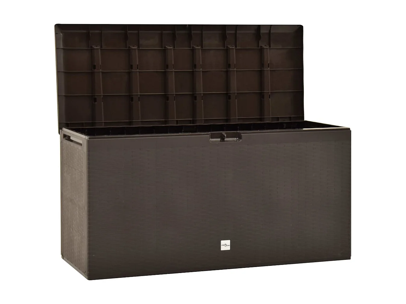 Caja de almacenamiento de jardín Marrón 114x47x60 cm