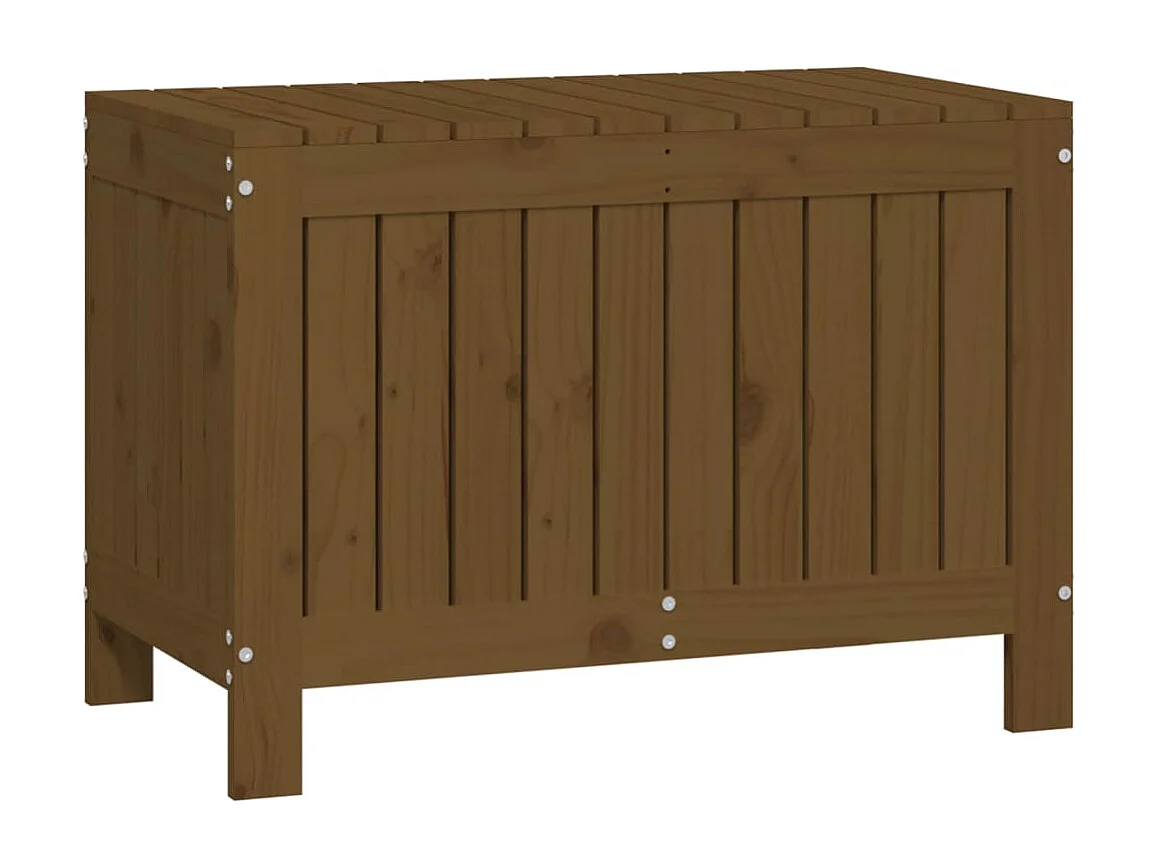 Boîte de rangement de jardin Marron miel 76x42,5x54 cm Bois pin