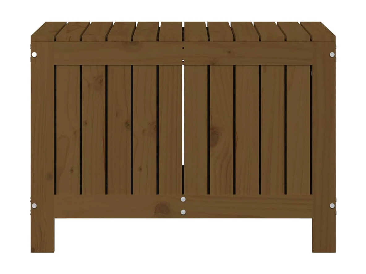 Boîte de rangement de jardin Marron miel 76x42,5x54 cm Bois pin