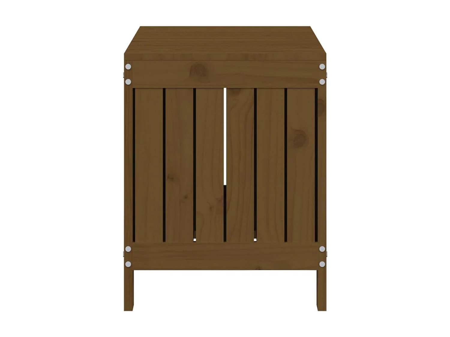 Boîte de rangement de jardin Marron miel 76x42,5x54 cm Bois pin
