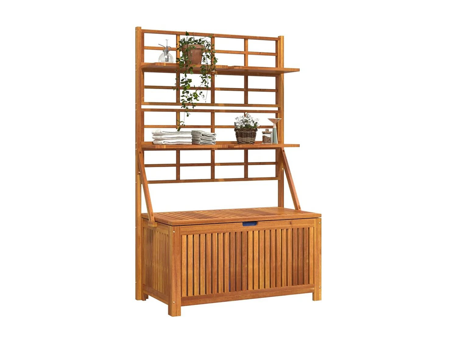 Aufbewahrungsbox mit Gitter 99x50x160 cm Massive Akazie