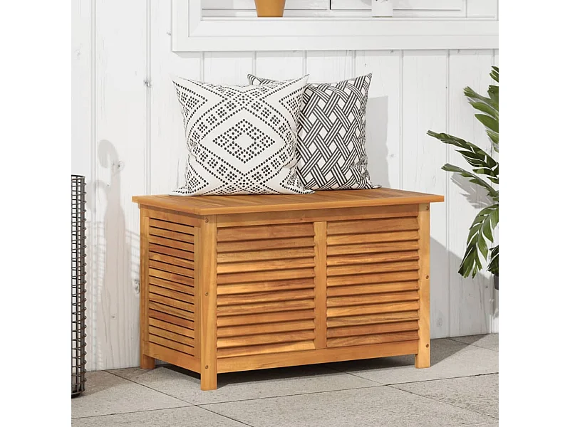 Tuinopbergbox met lamellen 90x50x56 cm acaciahout