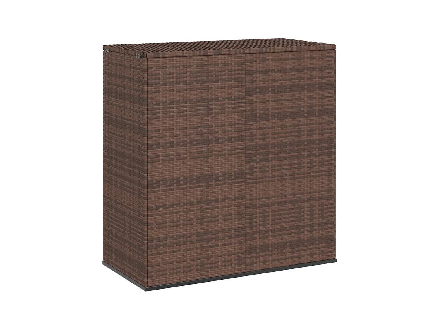 Boîte à coussins de jardin Résine tressée 100x49x103,5cm Marron