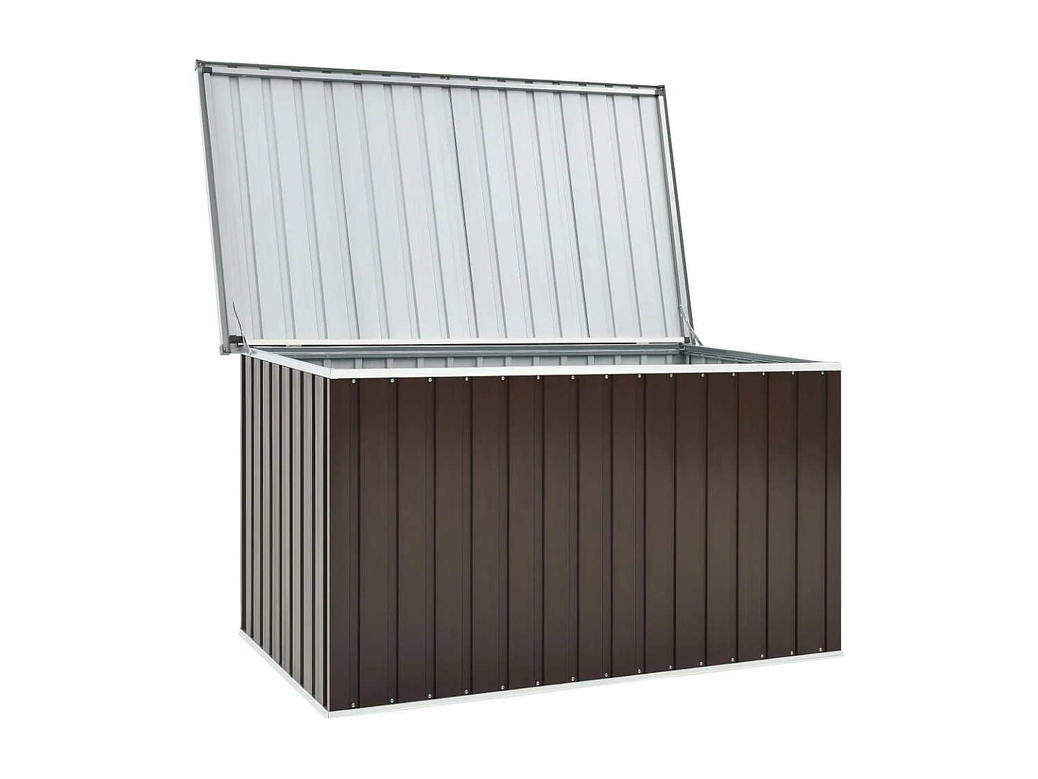 Caixa de armazenamento de jardim marrom 171x99x93 cm