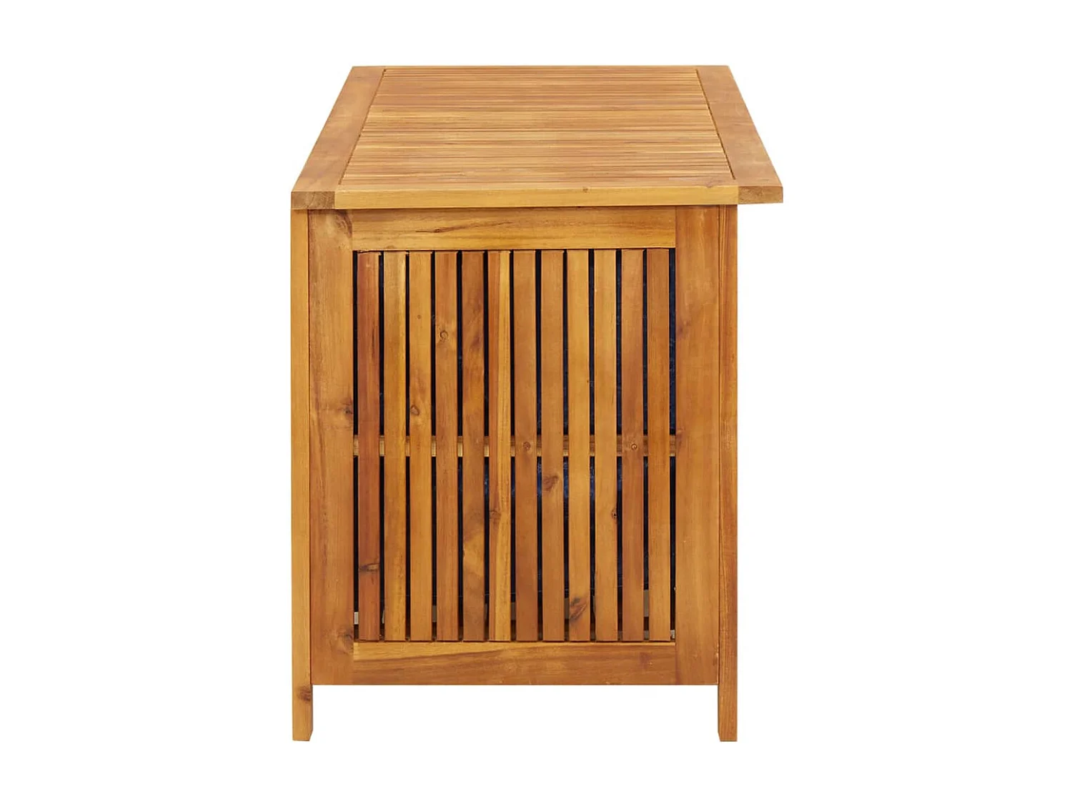 Caja de almacenamiento de jardín 113x50x58 cm Madera maciza de acacia
