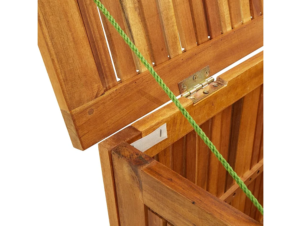 Caja de almacenamiento de jardín 113x50x58 cm Madera maciza de acacia
