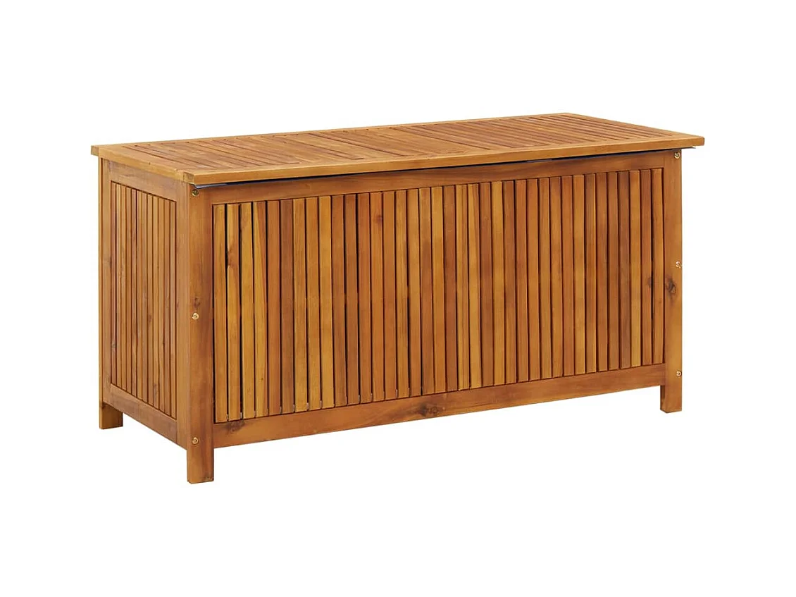 Boîte de rangement de jardin 113x50x58 cm Bois d'acacia solide