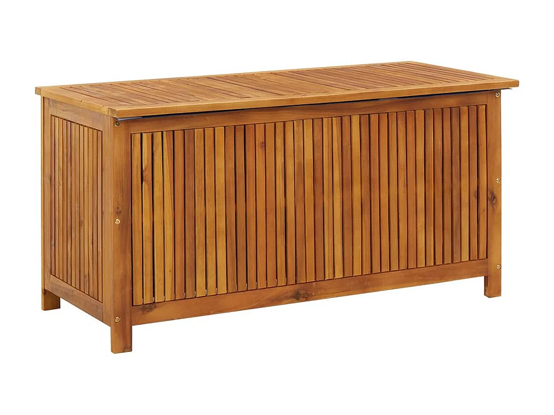 Boîte de rangement de jardin 113x50x58 cm Bois d'acacia solide