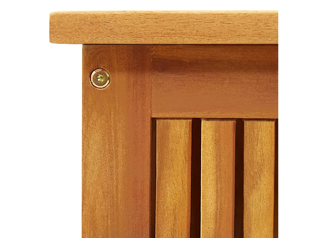 Boîte de rangement de jardin 113x50x58 cm Bois d'acacia solide