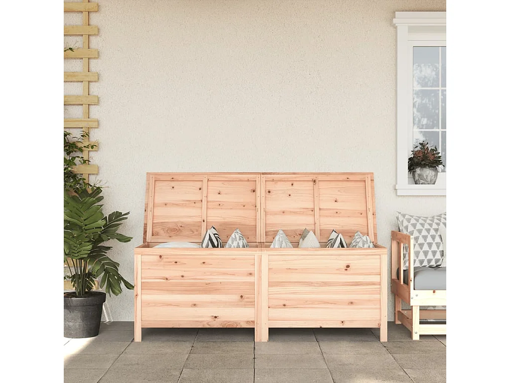 Boîte de rangement de jardin 150x50x56,5 cm bois massif sapin