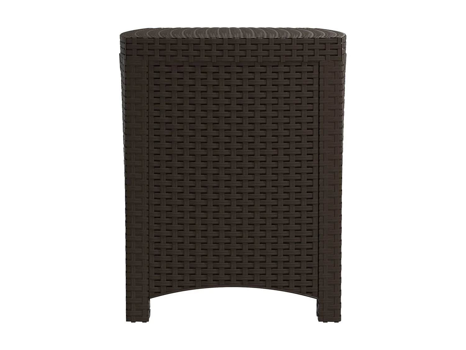 Baule da giardino 39x39x46 cm PP Rattan Marrone