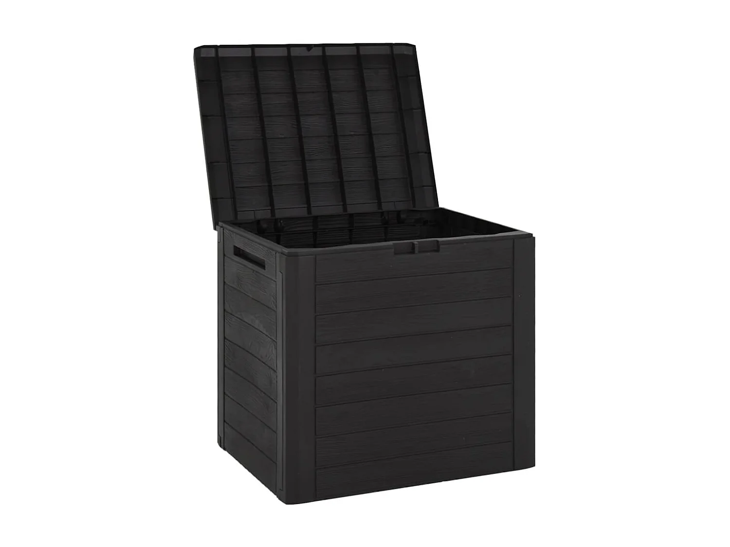 Caixa de armazenamento de jardim marrom 58,5x46x55 cm polipropileno