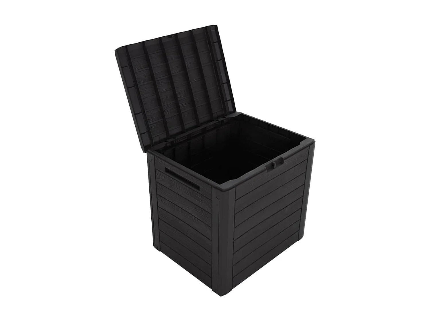 Caixa de armazenamento de jardim marrom 58,5x46x55 cm polipropileno