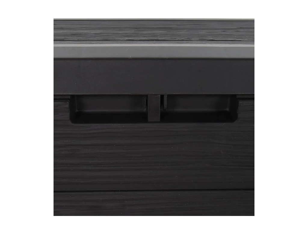 Boîte de stockage de jardin Marron 58,5x46x55 cm Polypropylène