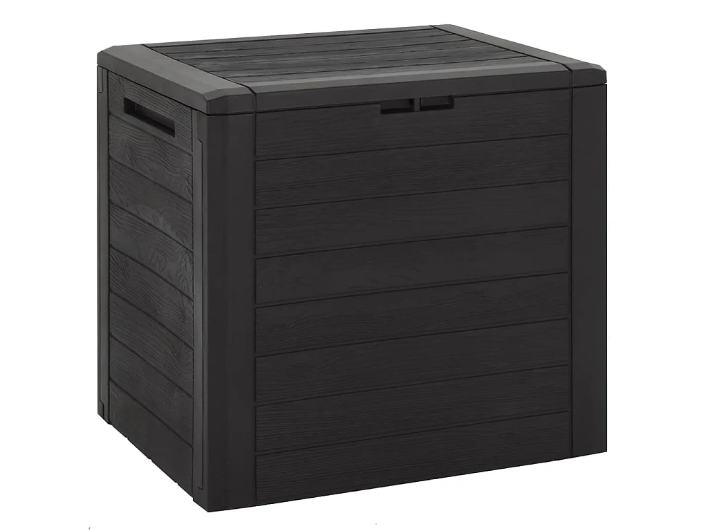 Boîte de stockage de jardin Marron 58,5x46x55 cm Polypropylène