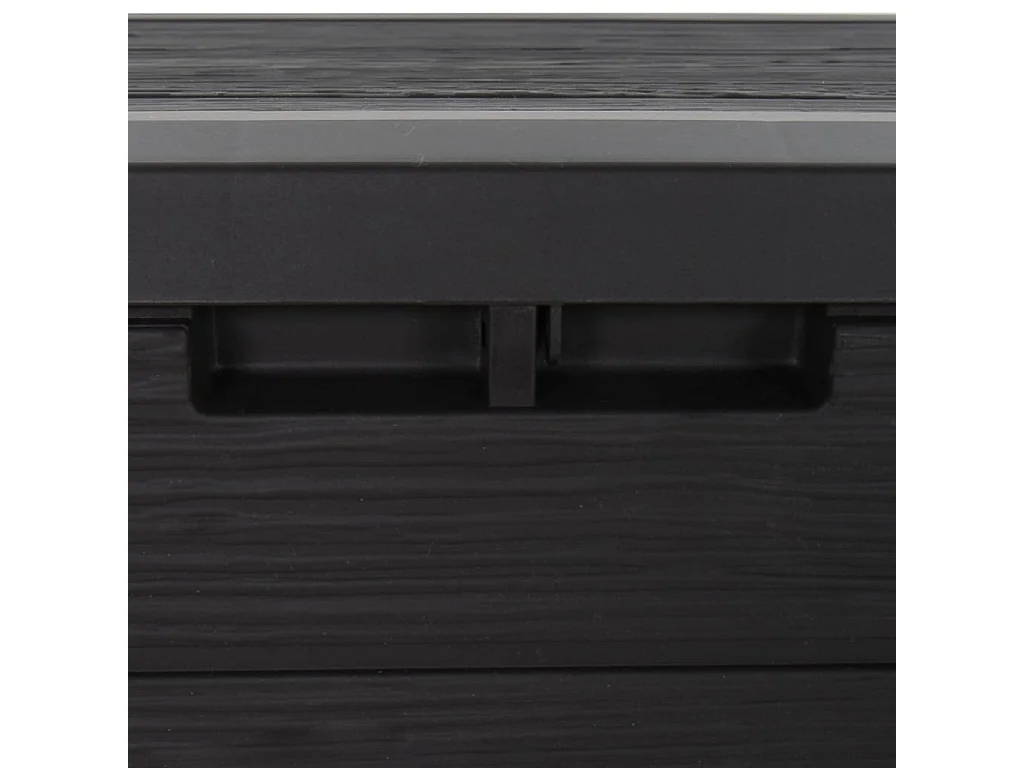 Boîte de stockage de jardin Marron 58,5x46x55 cm Polypropylène