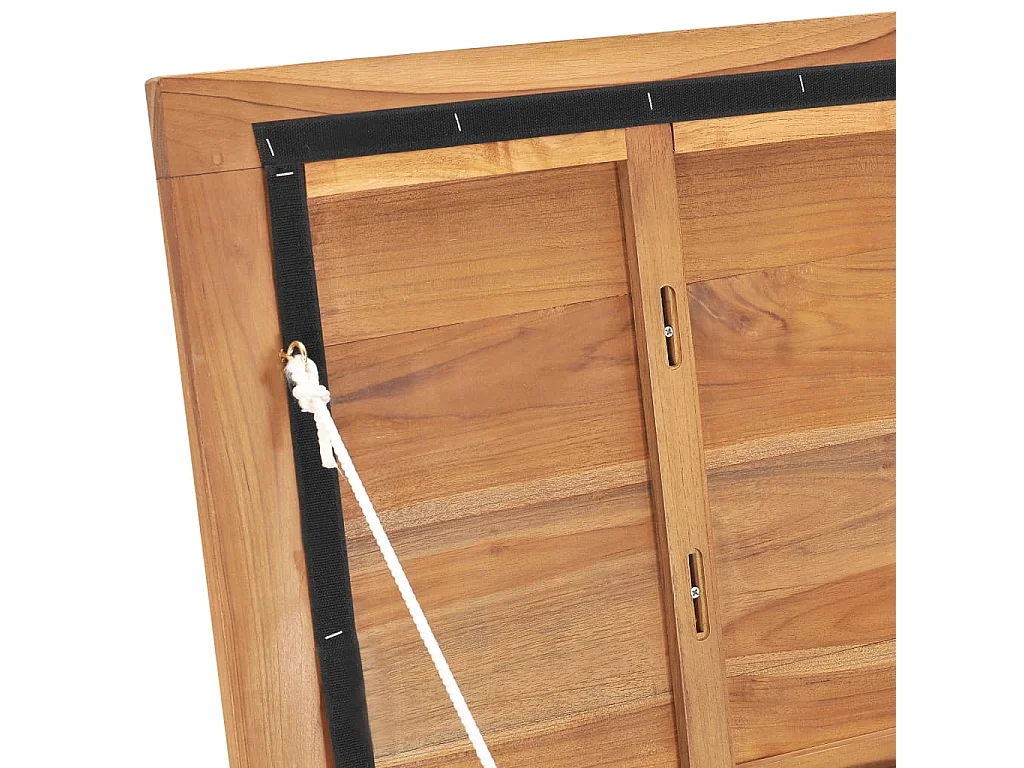 Boîte de rangement de jardin 60x50x58 cm Bois de teck solide