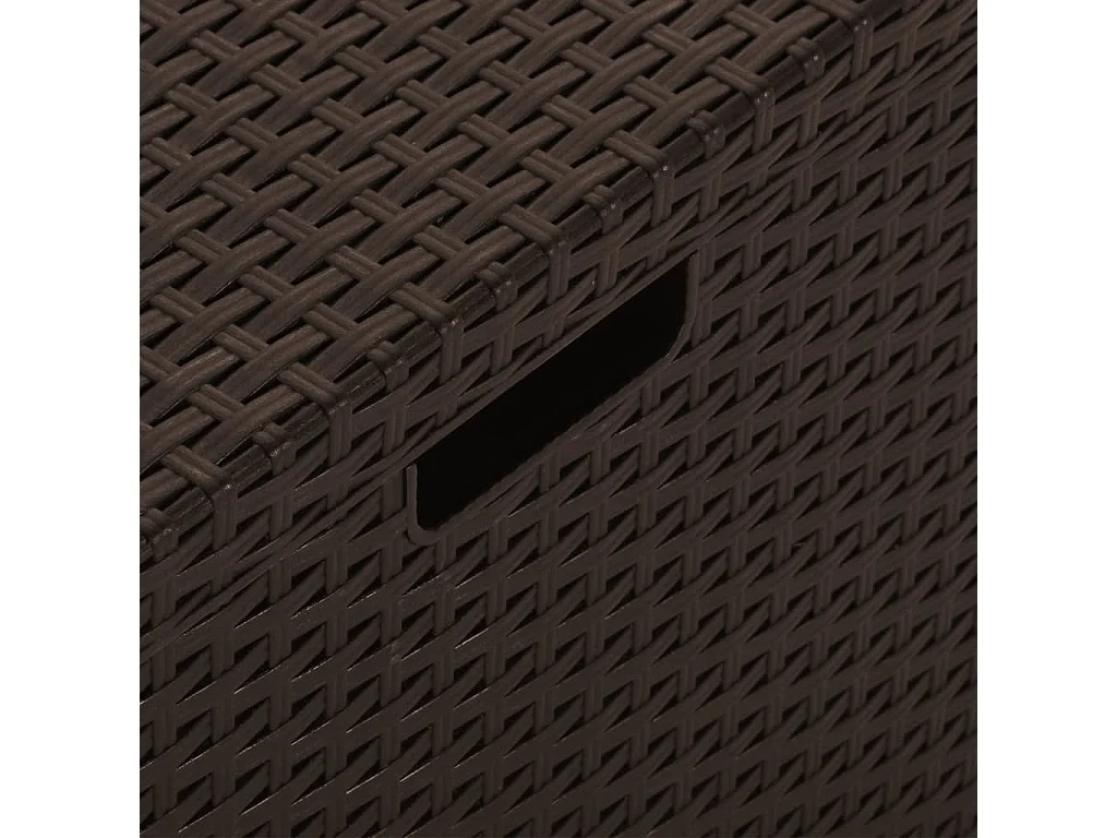 Garten-Aufbewahrungsbox 60x54x41 cm PP Rattan Braun