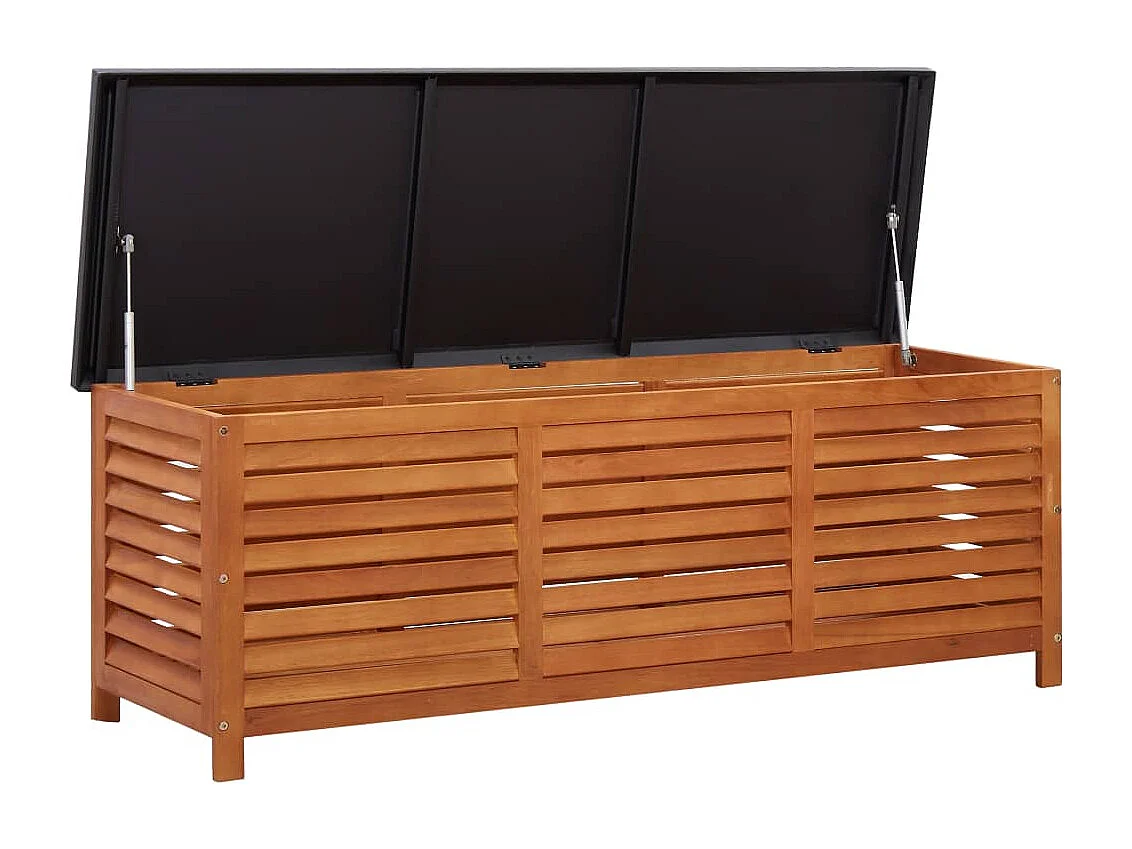 Tuinopbergbak 150x50x55 cm Massief Eucalyptus