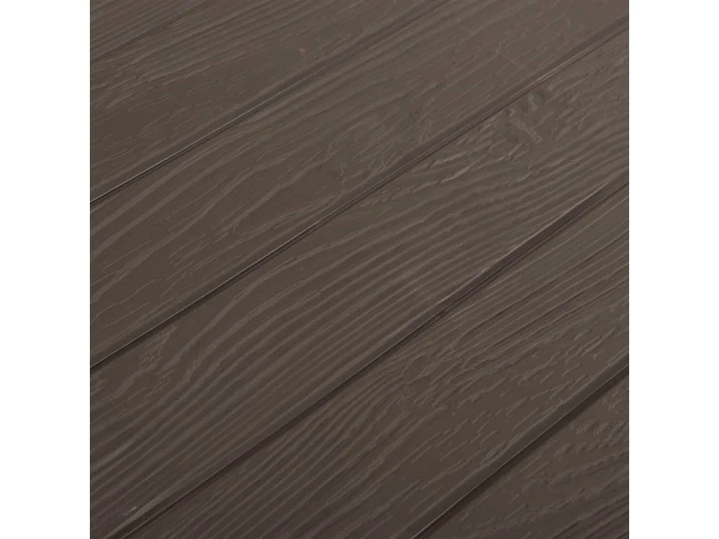 Caixa de armazenamento de jardim marrom 116x44x55 cm