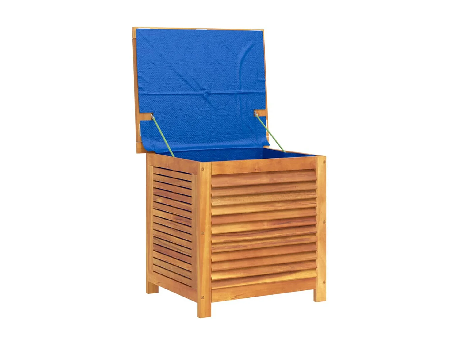 Caja de almacenamiento de jardín con lamas de madera de acacia 60x50x56cm