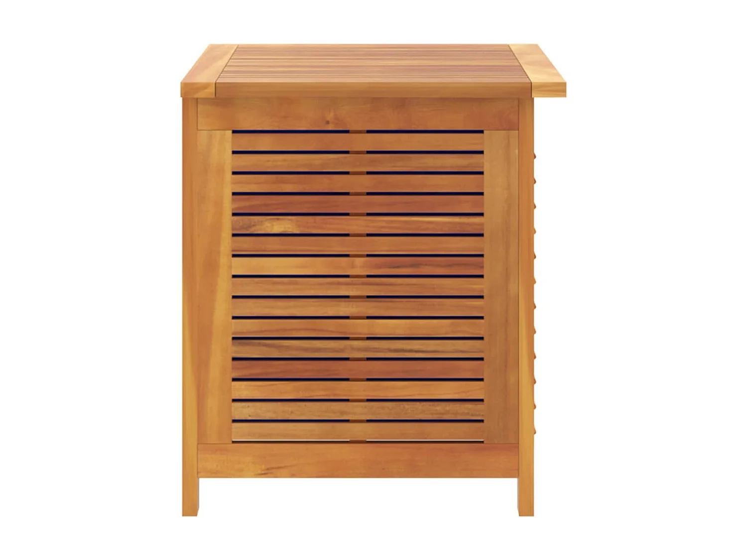 Caja de almacenamiento de jardín con lamas de madera de acacia 60x50x56cm