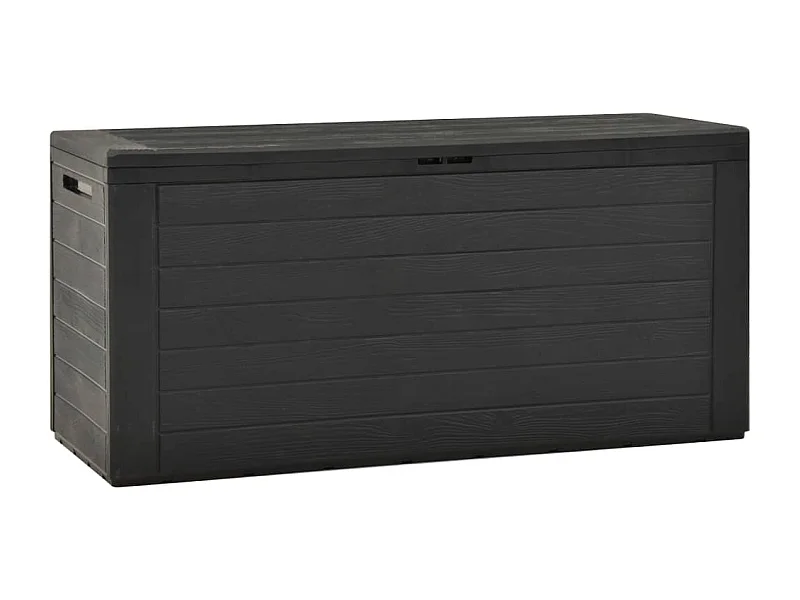 Baule da giardino Antracite 116x44x55 cm