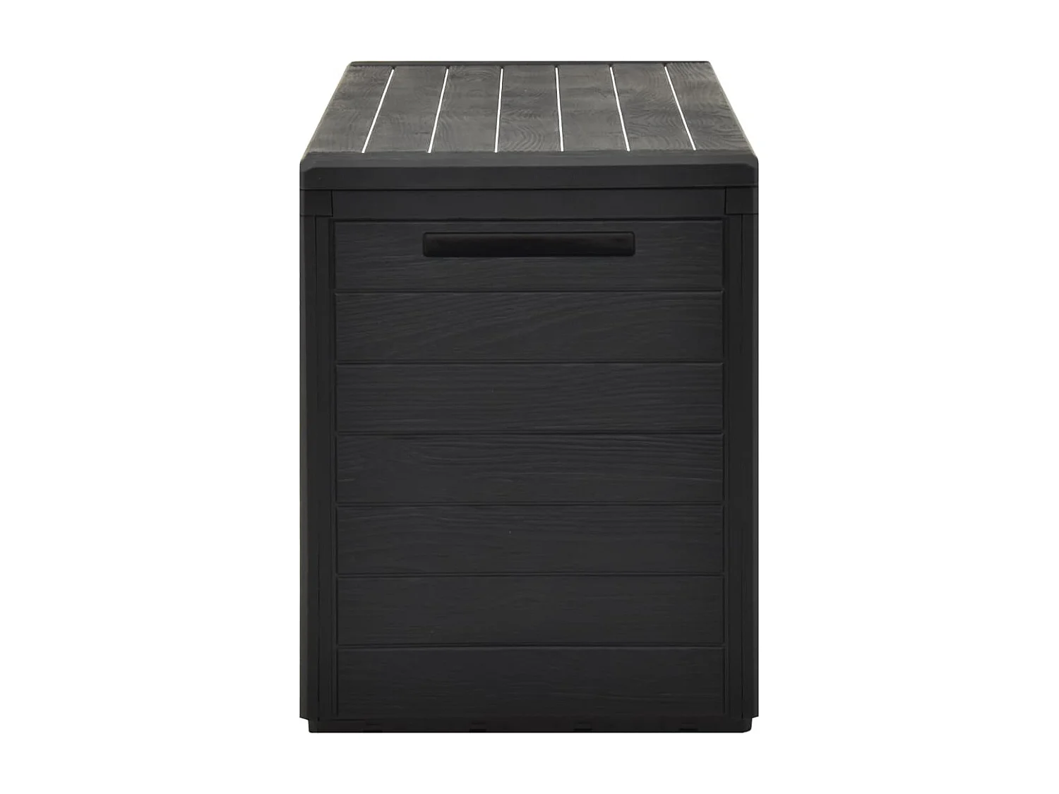Baule da giardino Antracite 116x44x55 cm