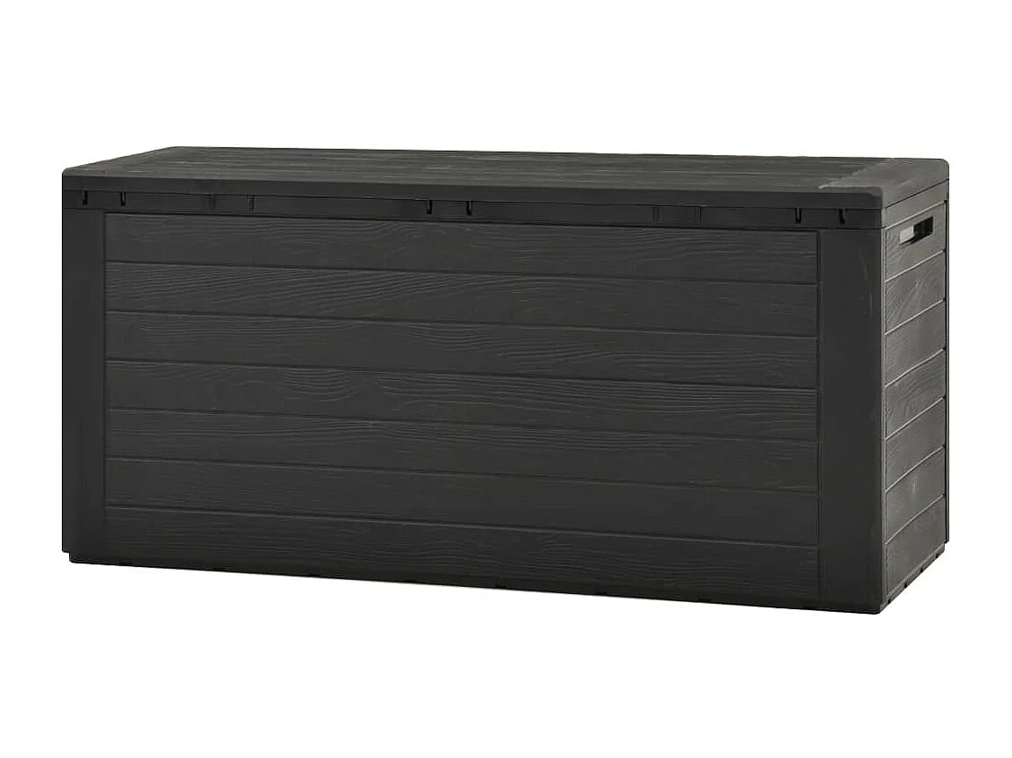 Garten-Aufbewahrungsbox Anthrazit 116x44x55 cm