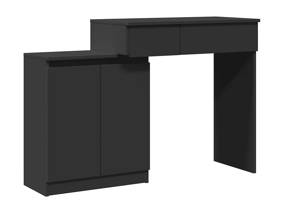 Toletta con LED nera 115x37x110,5 cm