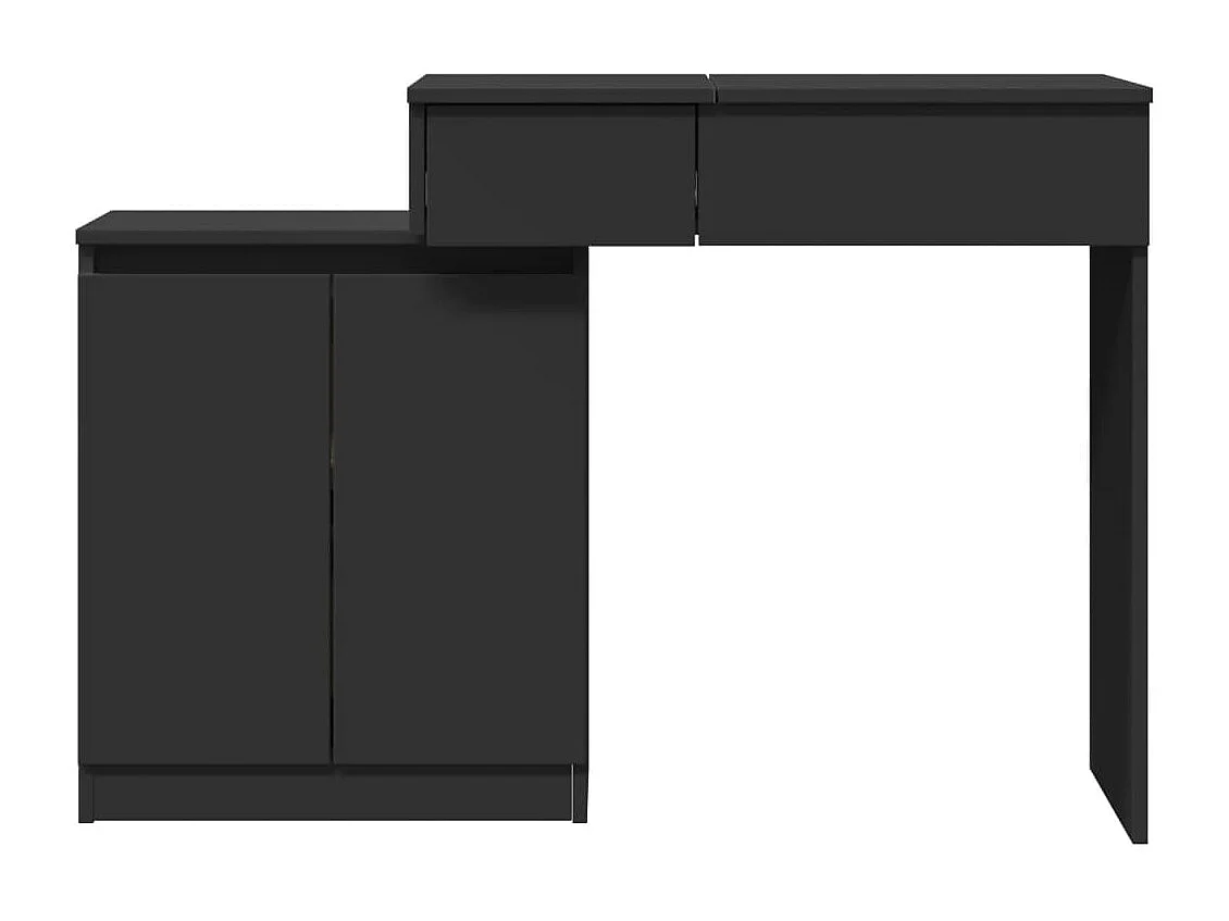 Toletta con LED nera 115x37x110,5 cm